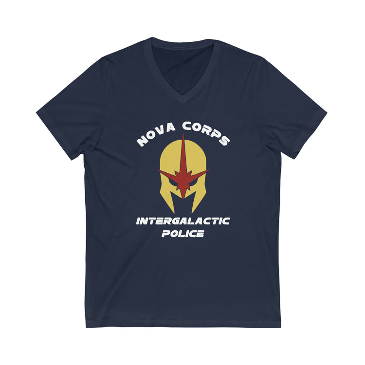 Nova Corps Short Sleeve V-Neck Tee - Fandom-Made
