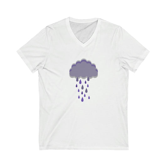 Purple Rain Short Sleeve V-Neck Tee - Fandom-Made