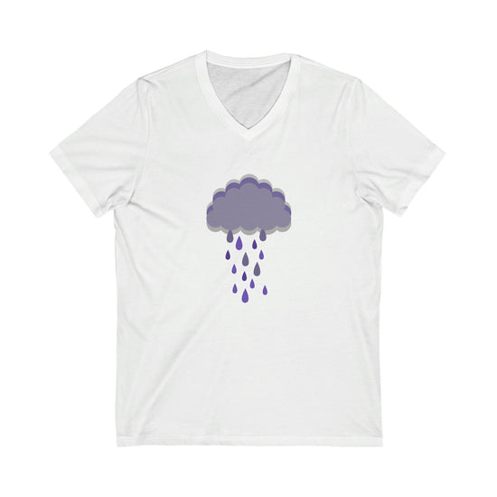 Purple Rain Short Sleeve V-Neck Tee - Fandom-Made