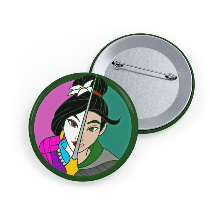 Mulan Faces Pin - Fandom-Made