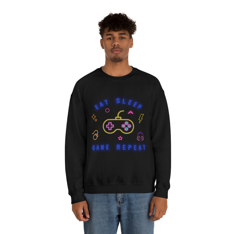 Eat, Sleep, Game Crewneck Sweatshirt - Fandom-Made