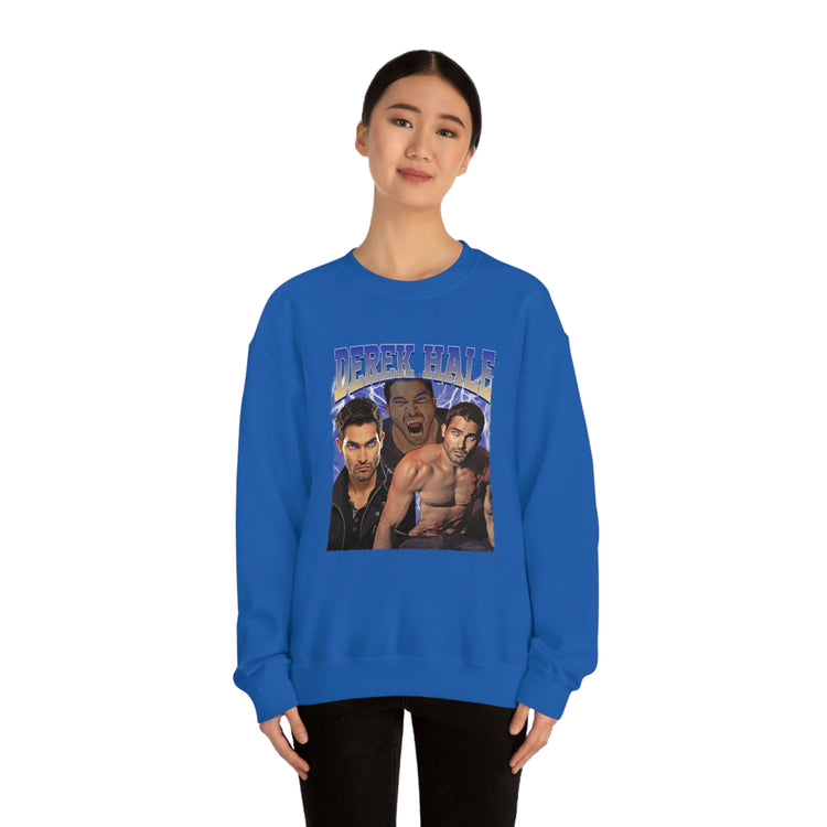 Derek Hale Crewneck Sweatshirt (shirtless collage) - Fandom-Made