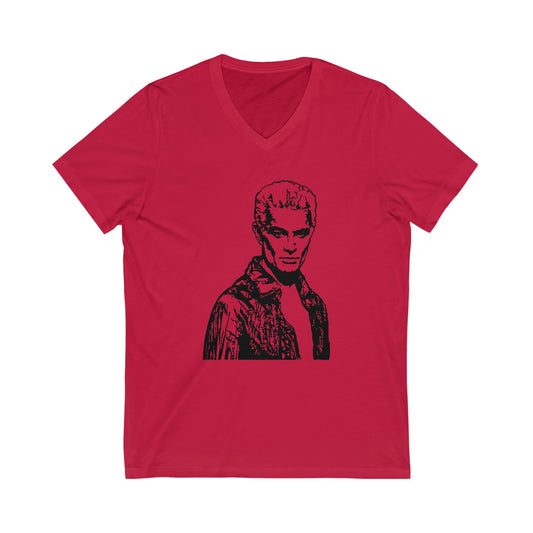 Spike Short Sleeve V-Neck Tee - Fandom-Made