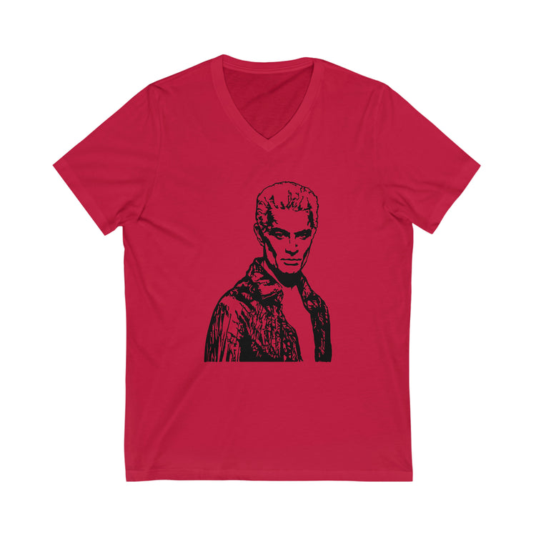 Spike Short Sleeve V-Neck Tee - Fandom-Made