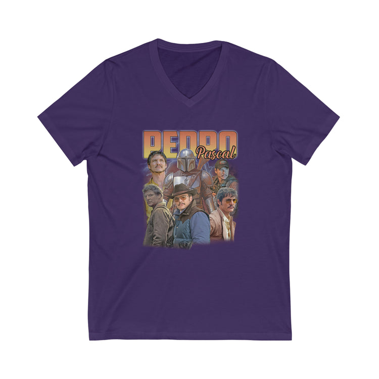 Pedro Pascal Unisex V-Neck Tee - Fandom-Made