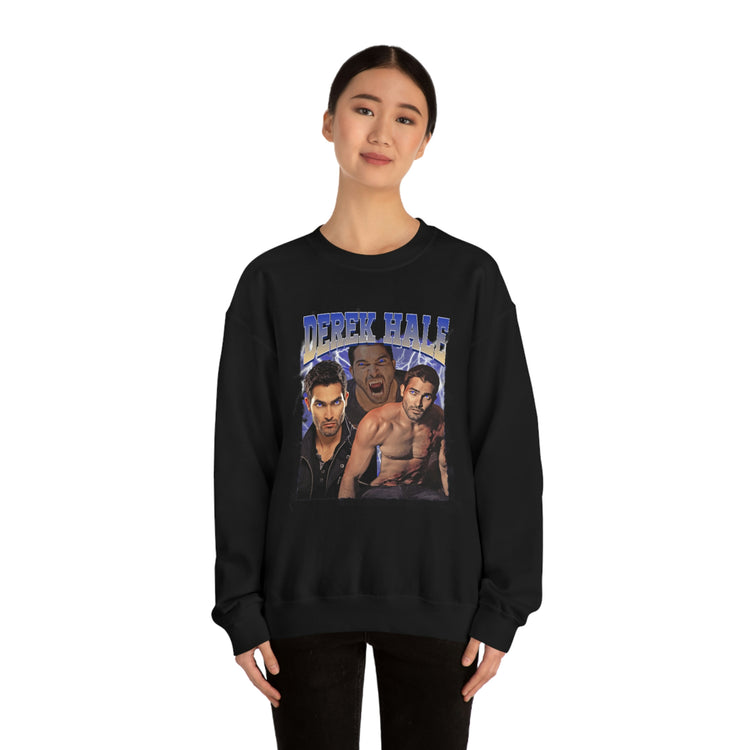 Derek Hale Crewneck Sweatshirt (shirtless collage) - Fandom-Made