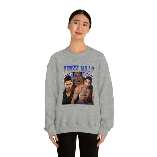 Derek Hale Crewneck Sweatshirt (shirtless collage) - Fandom-Made