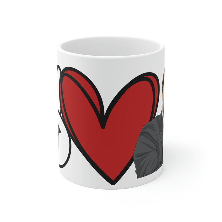 Peace, Love, Joseph Quinn Ceramic Mug - Fandom-Made