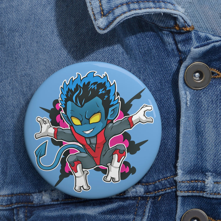 Nightcrawler Pin Buttons - Fandom-Made