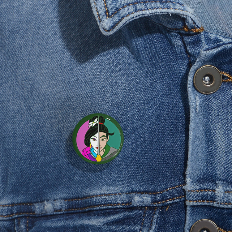 Mulan Faces Pin - Fandom-Made