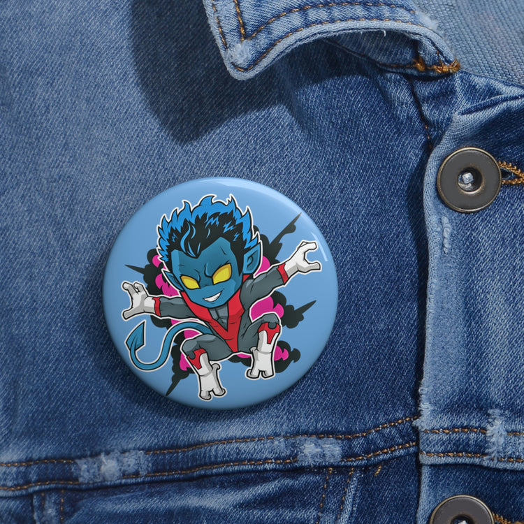 Nightcrawler Pin Buttons - Fandom-Made