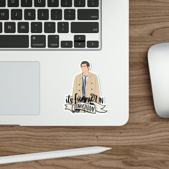 It's Funnier in Enochian (Castiel) Die-Cut Sticker - Fandom-Made