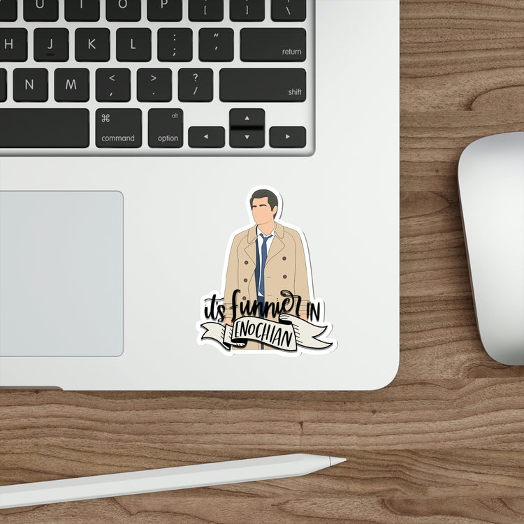 It's Funnier in Enochian (Castiel) Die-Cut Sticker - Fandom-Made