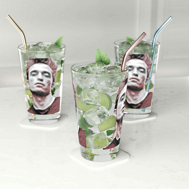 Robert Pattinson Pint Glass - Fandom-Made