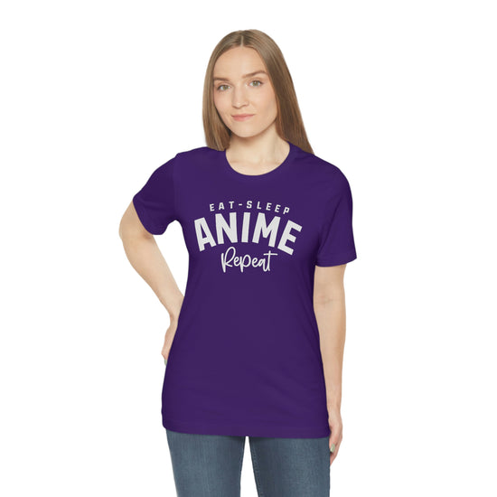 Eat, Sleep, Anime, Repeat T-Shirt - Fandom-Made