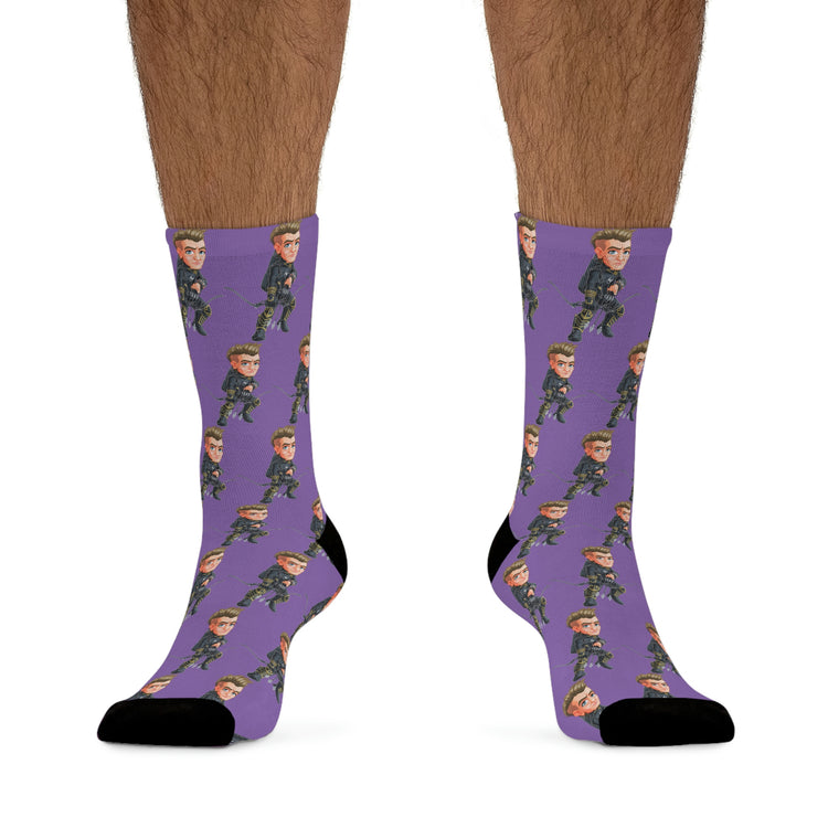 Hawkeye Socks - Fandom-Made