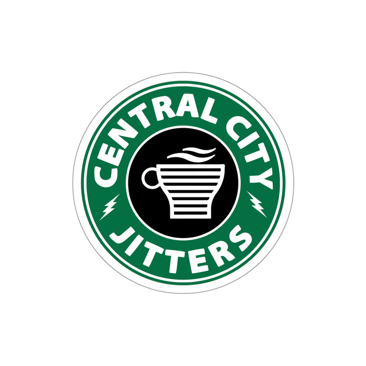 Central City Jitter Die-Cut Sticker - Fandom-Made