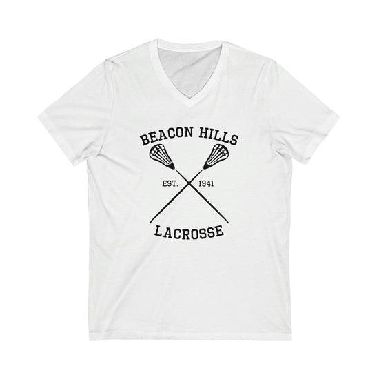 Beacon Hills Lacrosse Short Sleeve V-Neck Tee - Fandom-Made