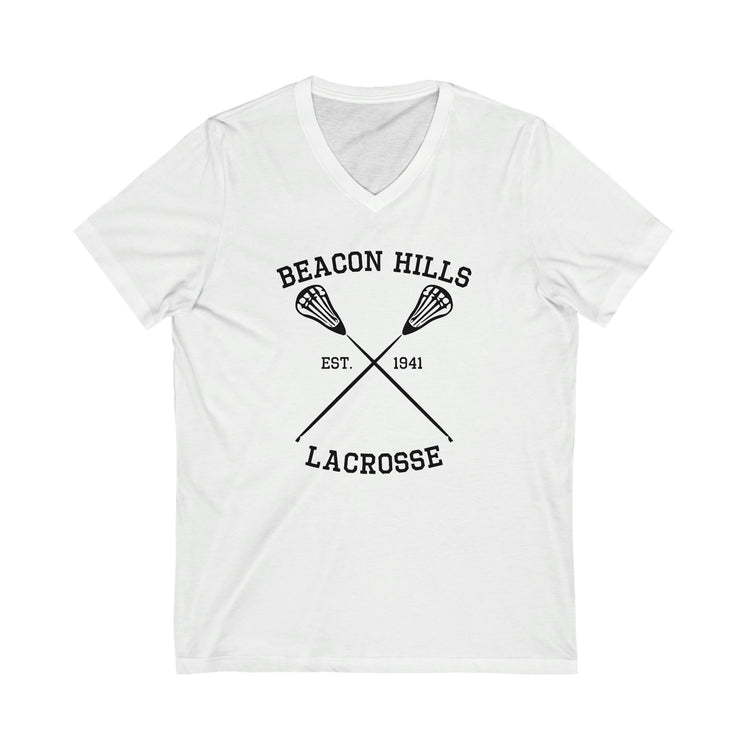 Beacon Hills Lacrosse Short Sleeve V-Neck Tee - Fandom-Made