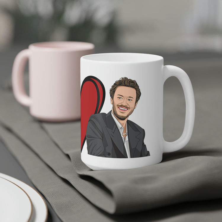 Peace, Love, Joseph Quinn Ceramic Mug - Fandom-Made