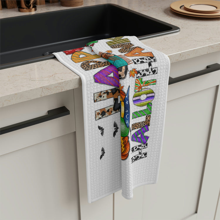 Happy HalloThanksMas Tea Towel - Fandom-Made