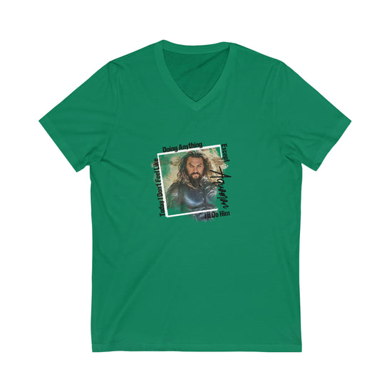 Aquaman Short Sleeve V-Neck Tee - Fandom-Made