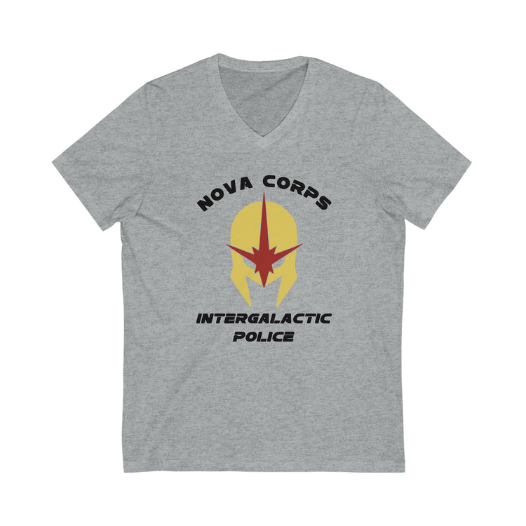 Nova Corps Short Sleeve V-Neck Tee - Fandom-Made