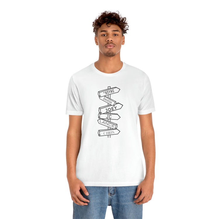*NSync (names) Short Sleeve Tee - Fandom-Made