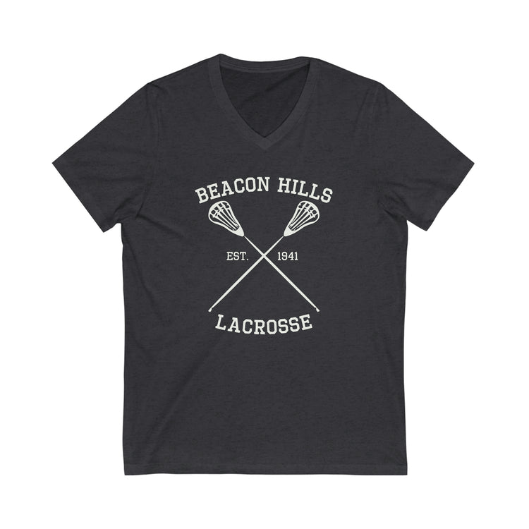Beacon Hills Lacrosse Short Sleeve V-Neck Tee - Fandom-Made