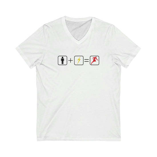 The Flash Math Short Sleeve V-Neck Tee - Fandom-Made