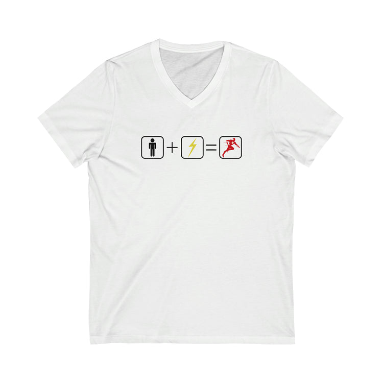 The Flash Math Short Sleeve V-Neck Tee - Fandom-Made