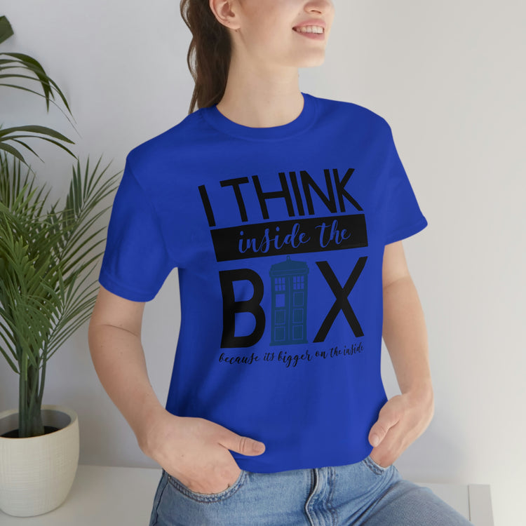 Doctor Who Unisex Jersey Short Sleeve Tee - I think Inside The Box - Fandom-Made