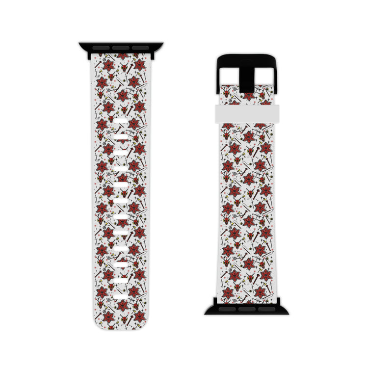 Stranger Things Hellfire Icons Apple Watch Band - Fandom-Made