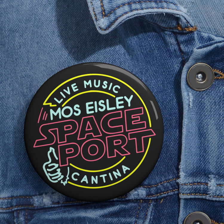 Mos Eisley Space Port Button (neon) - Fandom-Made