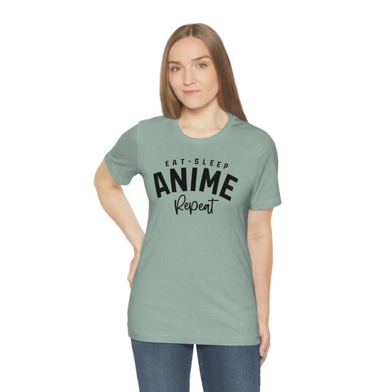 Eat, Sleep, Anime, Repeat T-Shirt - Fandom-Made