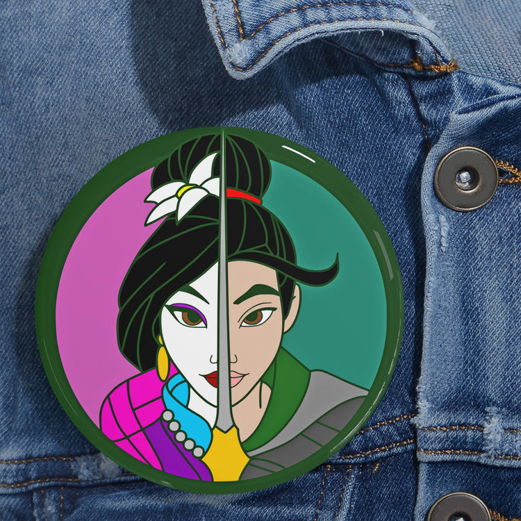 Mulan Faces Pin - Fandom-Made