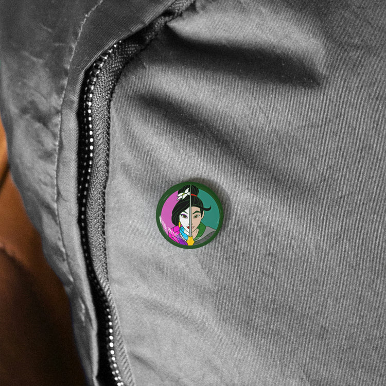 Mulan Faces Pin - Fandom-Made