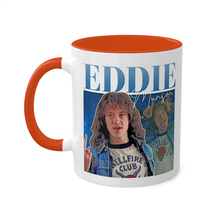 Eddie Munson Collage Mug, 11oz - Fandom-Made