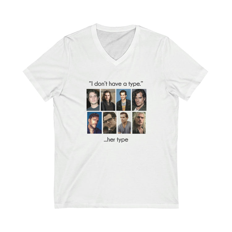 Henry Cavill V-Neck Tee (I Don't Have a Type) - Fandom-Made