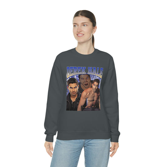 Derek Hale Crewneck Sweatshirt (shirtless collage) - Fandom-Made