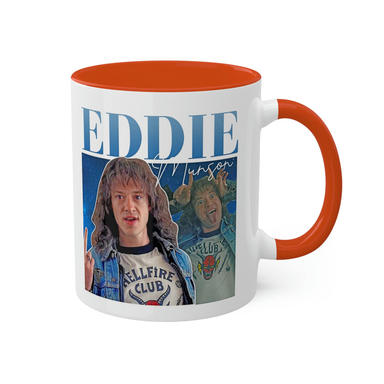 Eddie Munson Collage Mug, 11oz - Fandom-Made