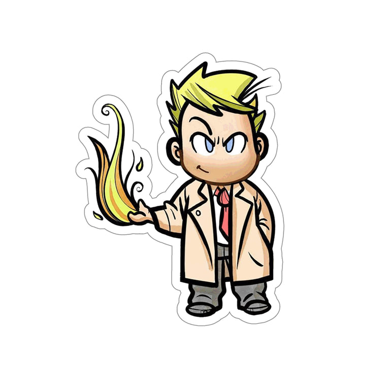 John Constantine (flames) Die-Cut Sticker - Fandom-Made