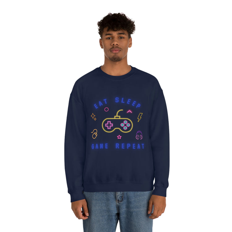 Eat, Sleep, Game Crewneck Sweatshirt - Fandom-Made