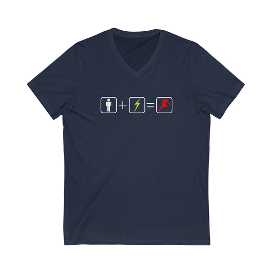 The Flash Math Short Sleeve V-Neck Tee - Fandom-Made