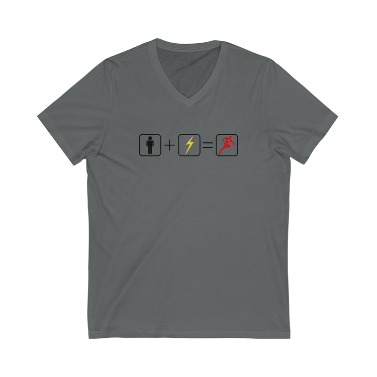 The Flash Math Short Sleeve V-Neck Tee - Fandom-Made