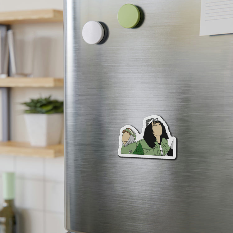 Stranger Things, Dustin and Eddie Die-Cut Magnet - Fandom-Made