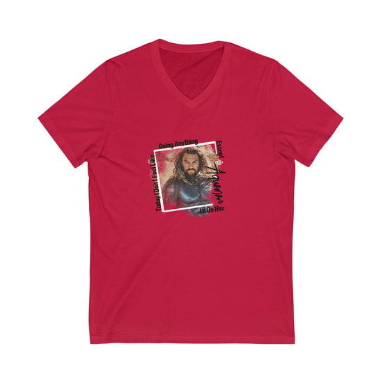 Aquaman Short Sleeve V-Neck Tee - Fandom-Made