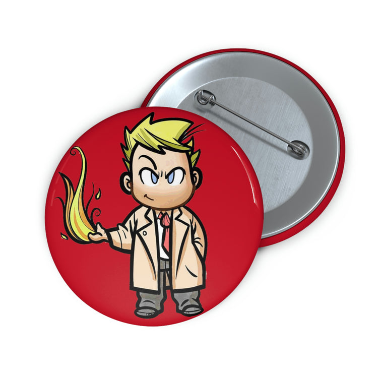 John Constantine (flames) Button - Fandom-Made