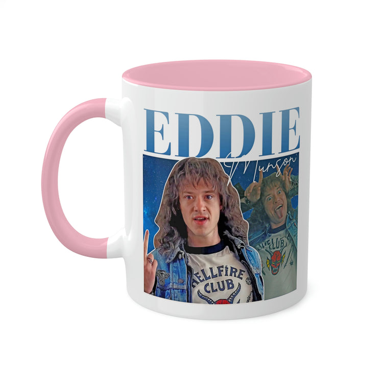 Eddie Munson Collage Mug, 11oz - Fandom-Made