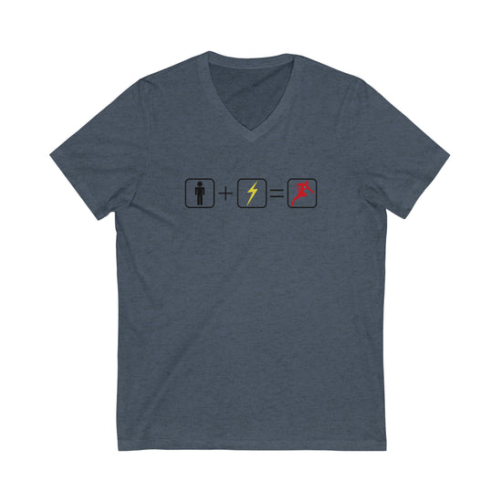 The Flash Math Short Sleeve V-Neck Tee - Fandom-Made